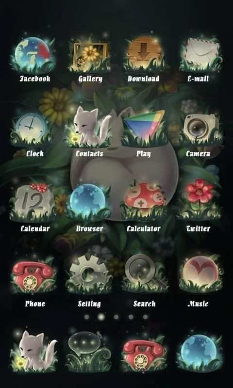 The Fox Theme - ZERO launcher 2 تصوير الشاشة