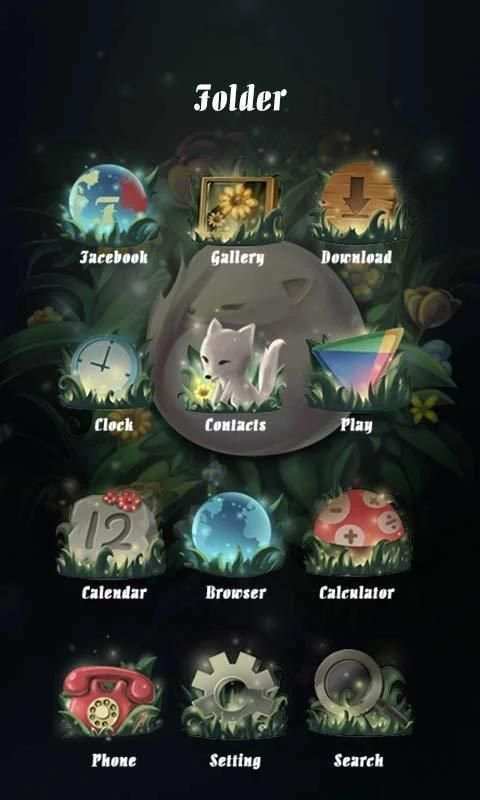 The Fox Theme - ZERO launcher 3 تصوير الشاشة