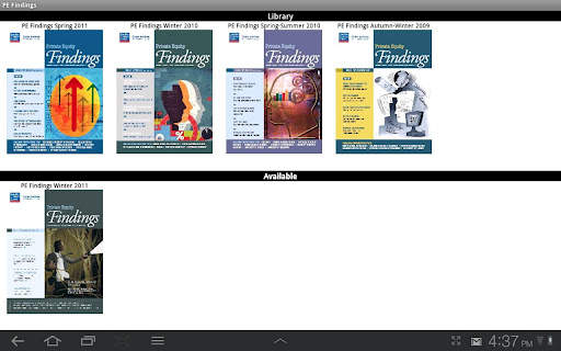 Coller Institute PE Findings screenshot 1