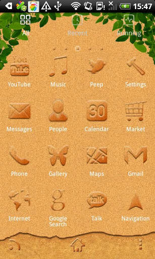 Sand Theme Go Launcher Ex screenshot 2