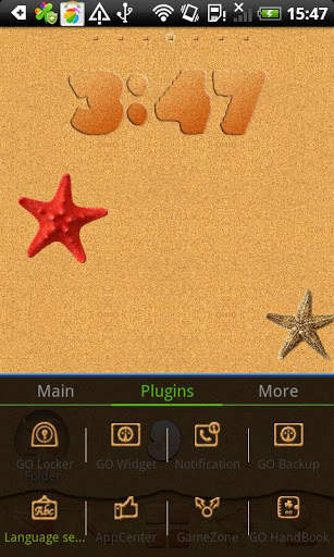 Sand Theme Go Launcher Ex screenshot 5