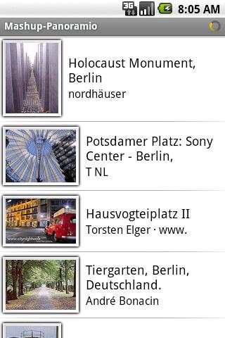 Mashup-Panoramio screenshot 2