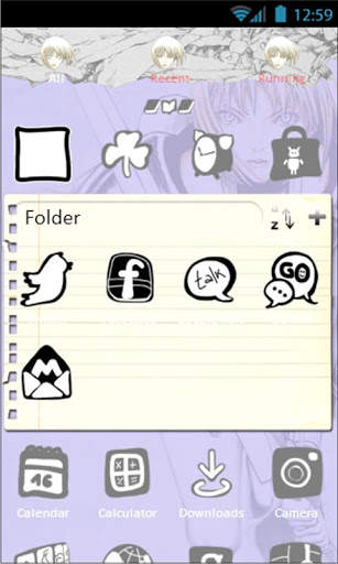 Claymore Go Launcher Theme screenshot 2