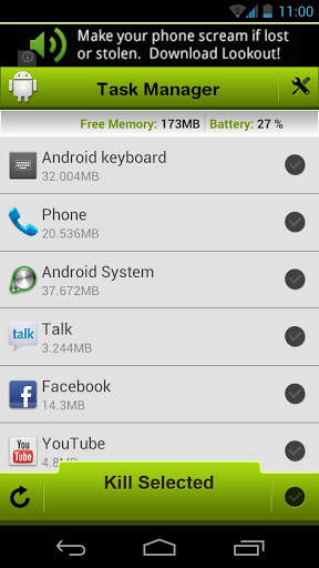 Task Manager Free скриншот 3