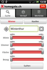 homegate.ch screenshot 1