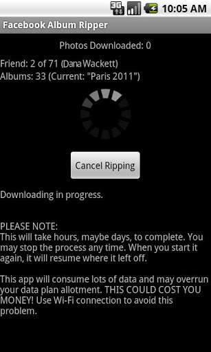 Facebook Album Ripper screenshot 2