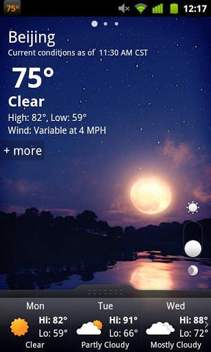 GO Weather Default Video Night скриншот 2