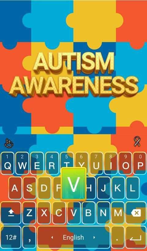 Autism Awareness Keyboard 4 تصوير الشاشة