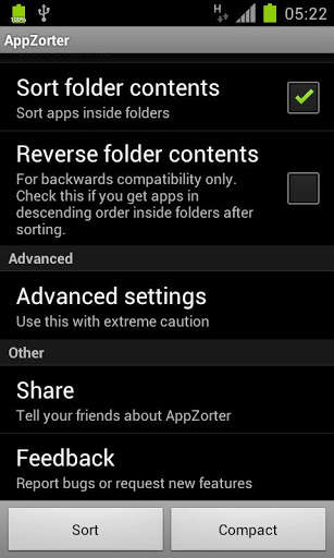 AppZorter Lite for TouchWiz screenshot 2
