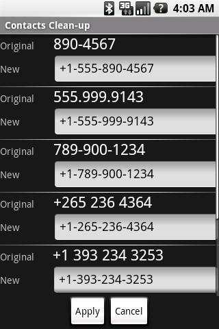 Contacts Clean-up screenshot 2