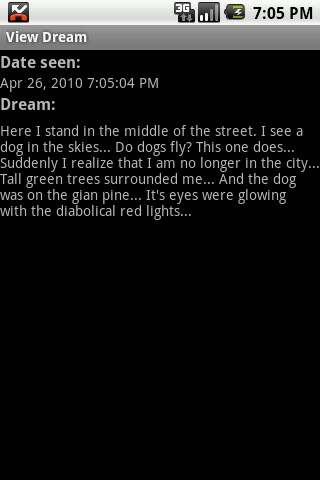 Dream Diary screenshot 2