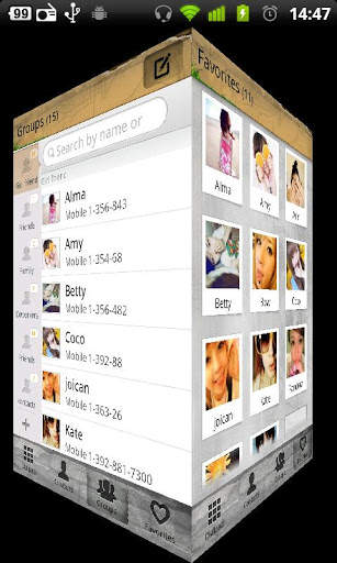 GO Contacts Graffiti Theme screenshot 5