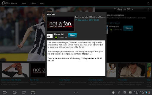 DStv for Tablets screenshot 2