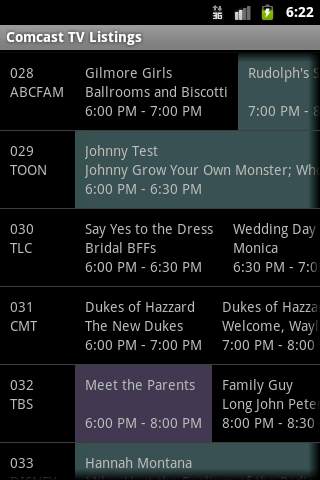 Comcast TV Listings screenshot 1