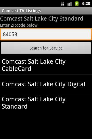 Comcast TV Listings screenshot 2