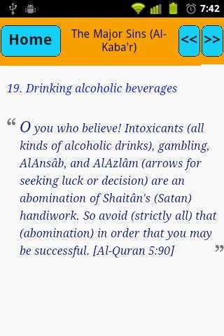 Major Sins In Islam screenshot 5