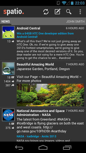 Spatio for Facebook screenshot 2