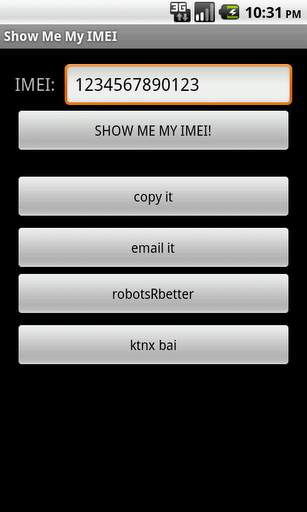 Show Me My IMEI screenshot 1