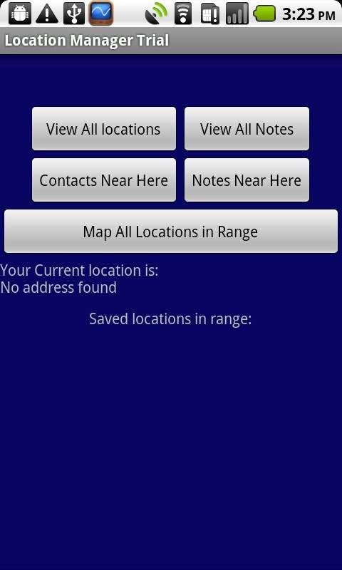 Location Manager Trial screenshot 1