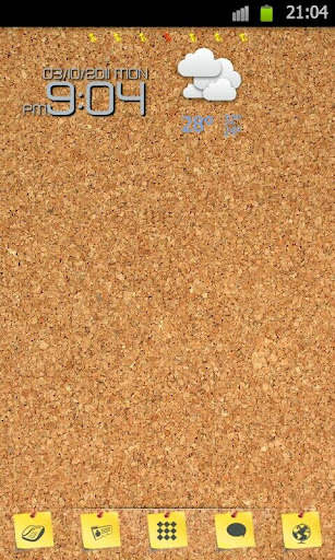 Go Launcher Sticky Note Theme screenshot 1