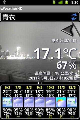 xWeatherHK screenshot 1
