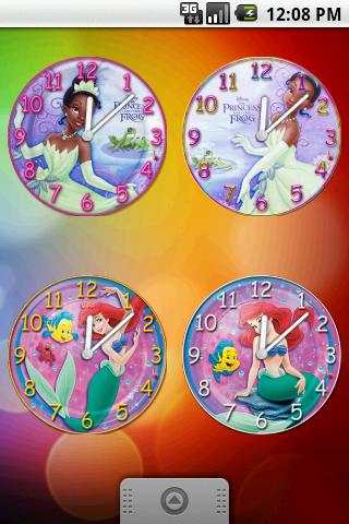 Princesses Clock Set 8 Clocks screenshot 2