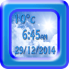 Neon Weather &amp; Clock Widget أيقونة