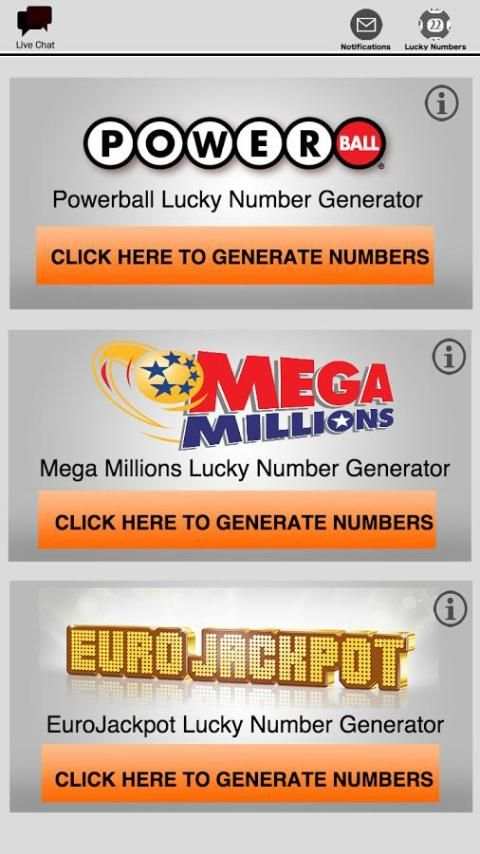MegaMillions 1 تصوير الشاشة