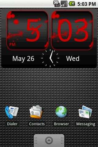 FlipClock RedRUM Widget 4x2 screenshot 1