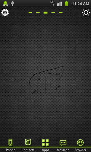 NeonBlack RabbitLauncher Theme screenshot 1