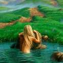 Woman in The Sea Live Wallpape on 9Apps