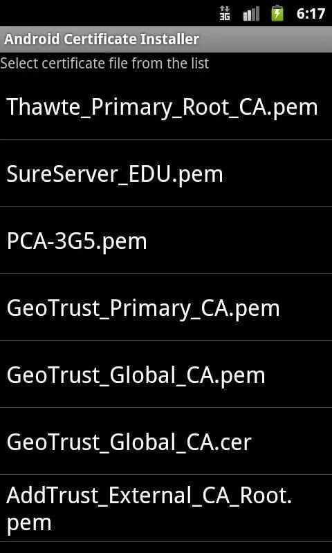 Certificate Installer स्क्रीनशॉट 4