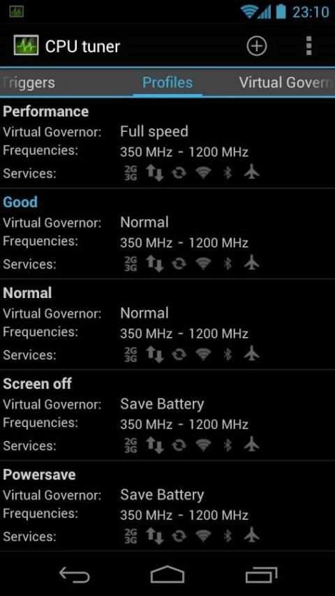CPU tuner (Rooted phones) स्क्रीनशॉट 4