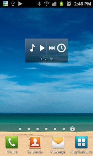 Music Timer Widget(Music off) 1 تصوير الشاشة