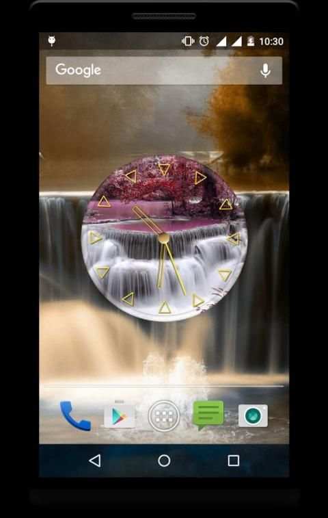 Waterfall Clock Live Wallpaper 7 تصوير الشاشة
