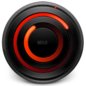 MIUI Spiral RED Analog Clock icon