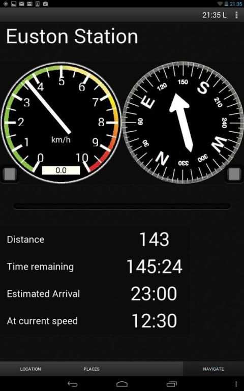 GPS Navigaton Speedometer TAN screenshot 9