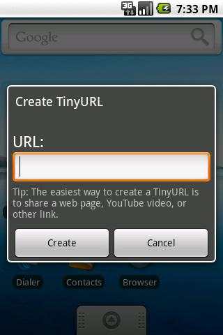 Link Shortener (TinyURL) screenshot 1