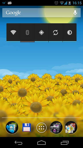 Sunflower Field Live Wallpaper screenshot 2