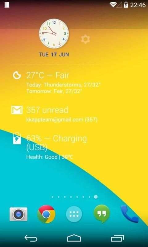 KK Widget ( DashClock + ) screenshot 5