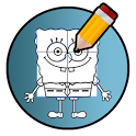 How to draw SpongeBob icon