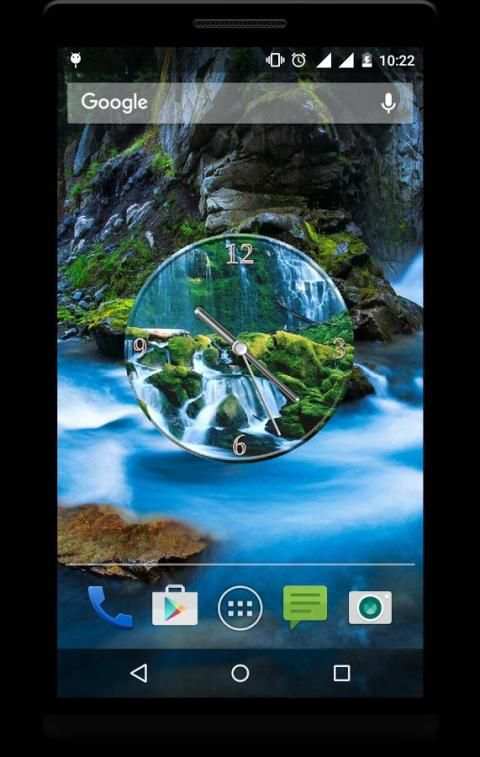 Waterfall Clock Live Wallpaper 1 تصوير الشاشة