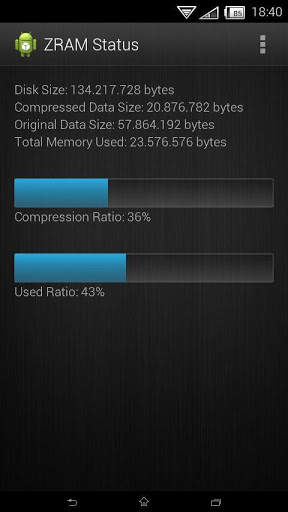 ZRAM Status screenshot 3