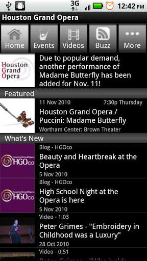 Houston Grand Opera screenshot 1