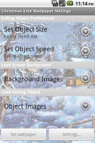 Free Christmas Live Wallpaper 2 تصوير الشاشة