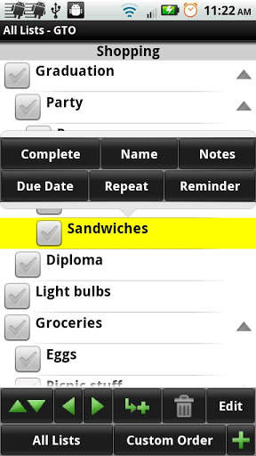 Google Tasks Organizer Lite screenshot 3