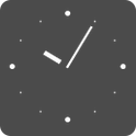 ICS Black Analog Clock Widget icon