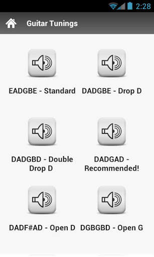 Guitar Tunings Lite screenshot 1