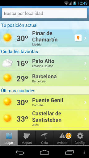 Tiempo y Temperatura скриншот 1