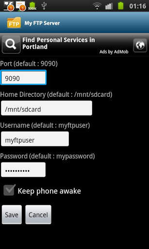 My FTP Server screenshot 2